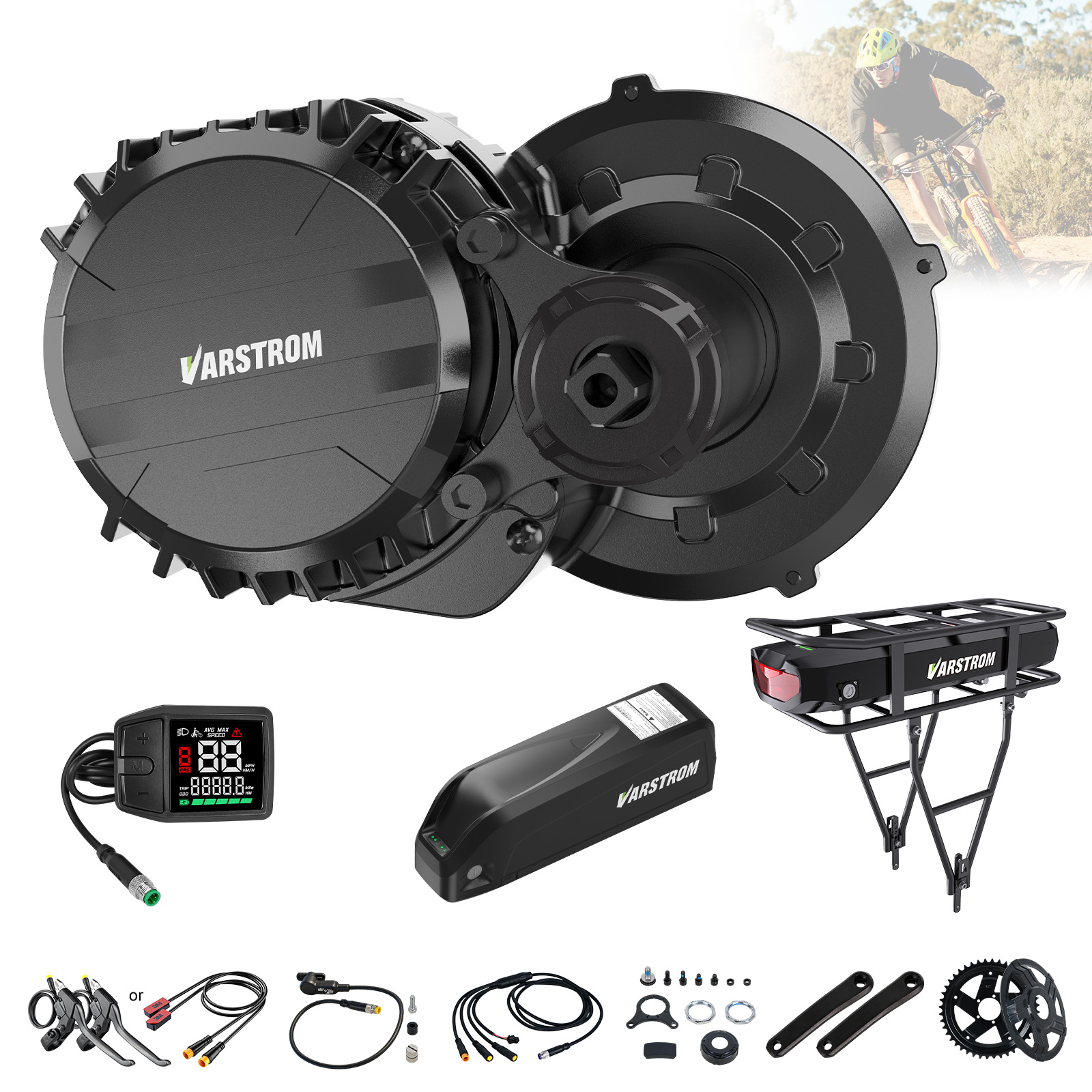 Torque Sensor Mid Drive Motor Kit - Varstrom 750W Mid Motor Kit Torque