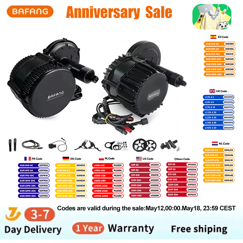 Bafang BBSHD 1000W 52V 48V 68m - Mid Drive Conversion Kit 1000W ulasan dan harga