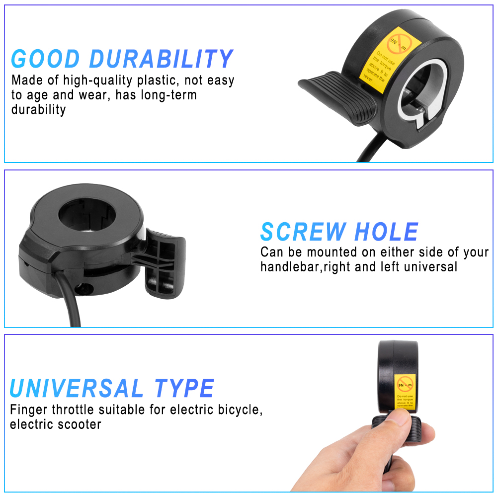 130X Ebike Thumb Throttle for  - Mid Drive Conversion Kit 1000W ulasan dan harga